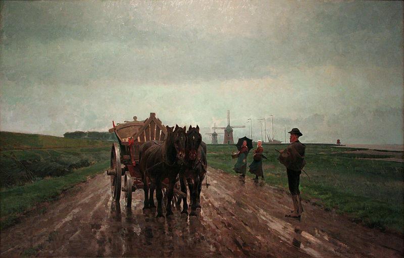 Frans van Leemputten Aan de Schelde-arm Spain oil painting art